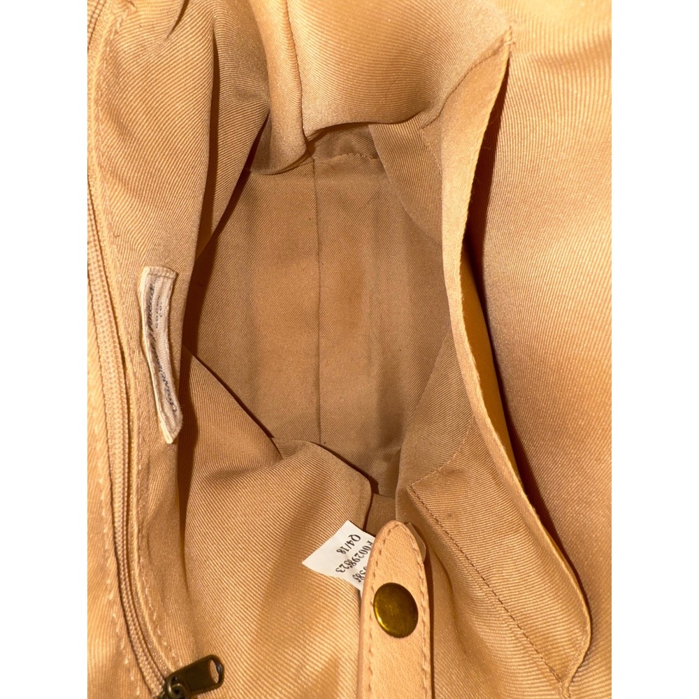Universal Thread Tan Faux Leather Bucket Bag Convertible Shoulder Crossbody - Picture 9 of 9